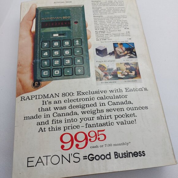 Vintage 1972 Fall And Winter Eaton's Catalog Fashion, Shoes, Kitchen & More - Picture 16 of 16